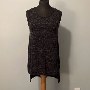 Black heathered tank top